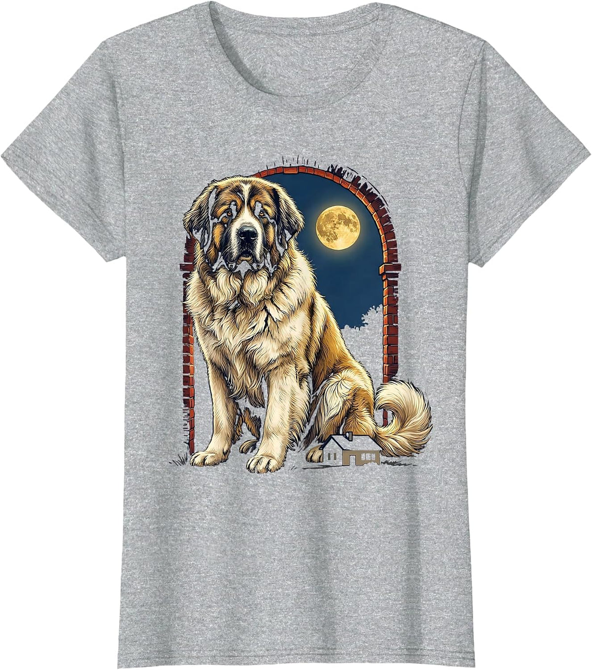 Great Pyrenees Dog Breed Sign Painter Humor T-Shirt - Heather Grey