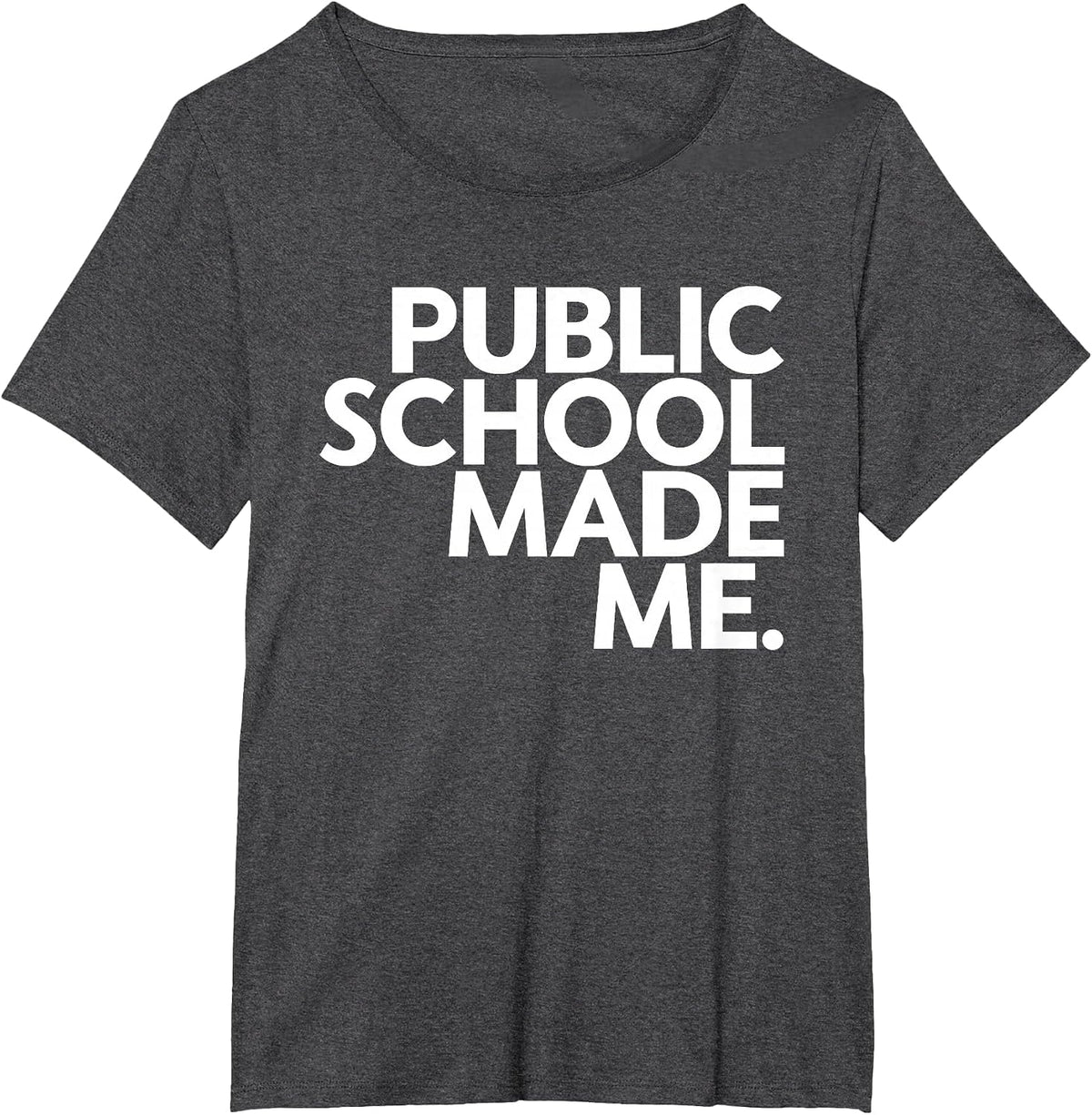 Public School Made Me School Life Teacher's Day Children T-Shirt - Dark Heather Grey