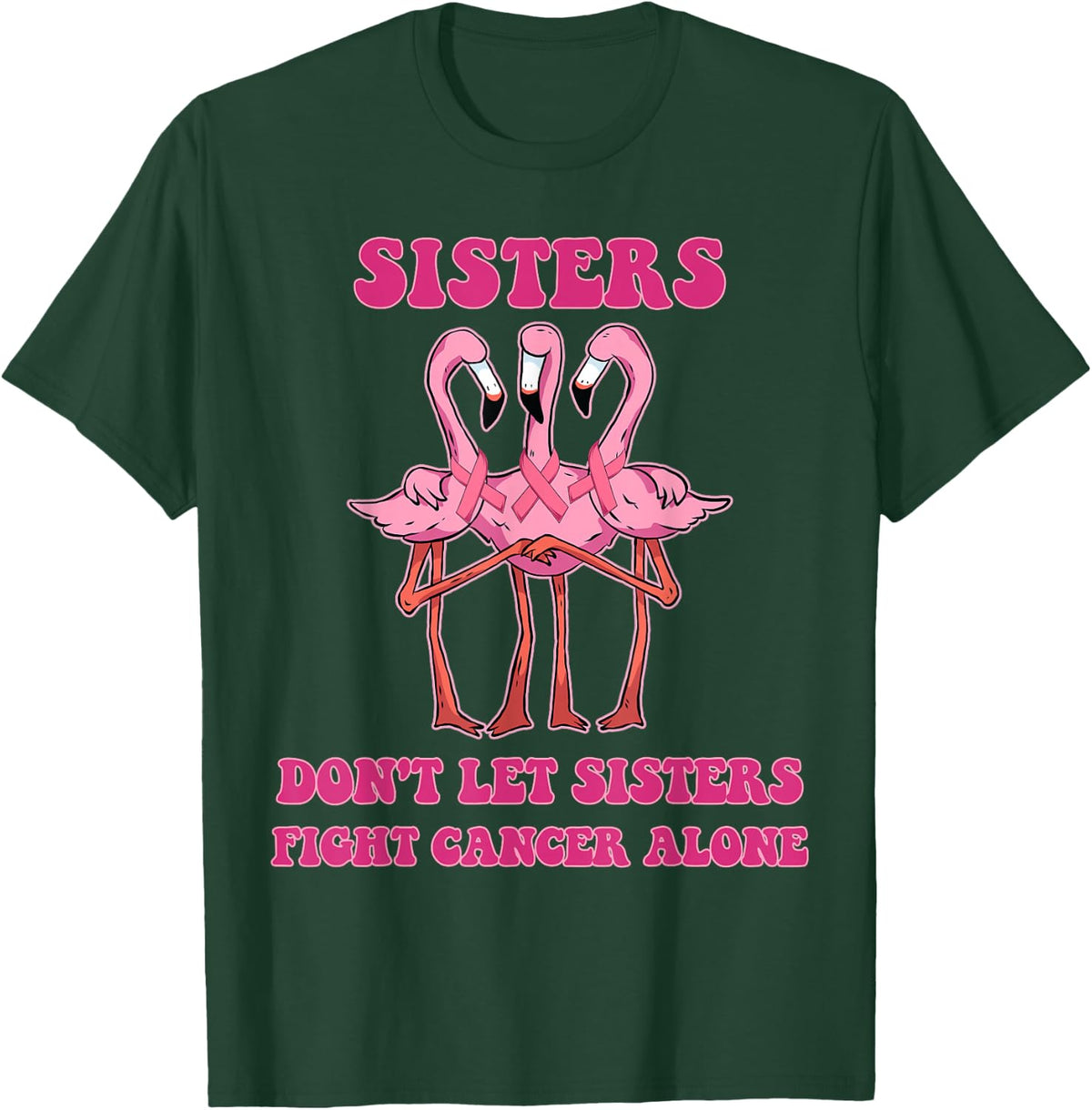 Breast Cancer shirt Women Breast Cancer Awareness T-Shirt - Dark Green
