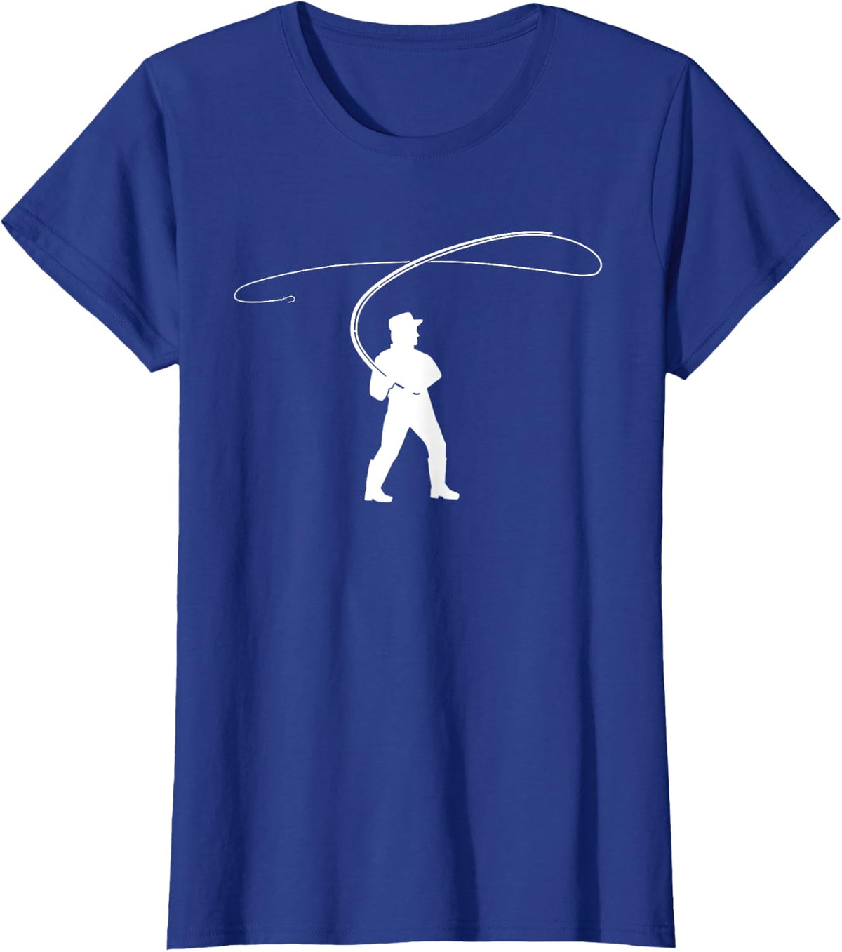 Fly Fisher Fishing T-Shirt - Royal Blue