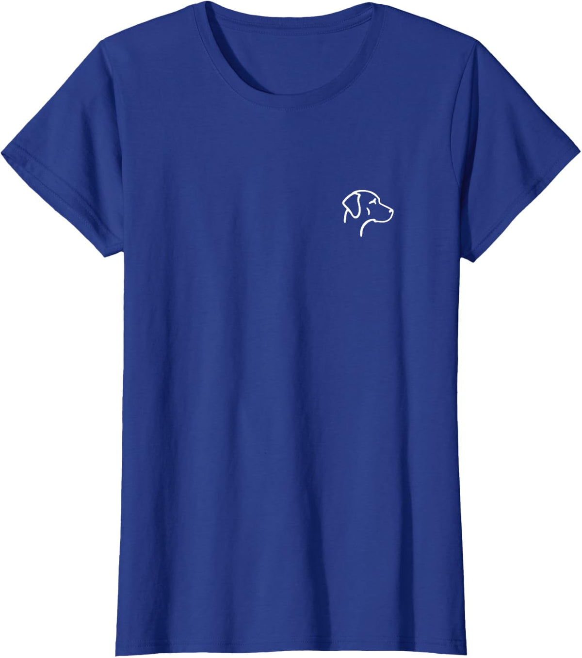 Rhodesian Ridgeback Simple Minimalist Line Art T-Shirt - Royal Blue