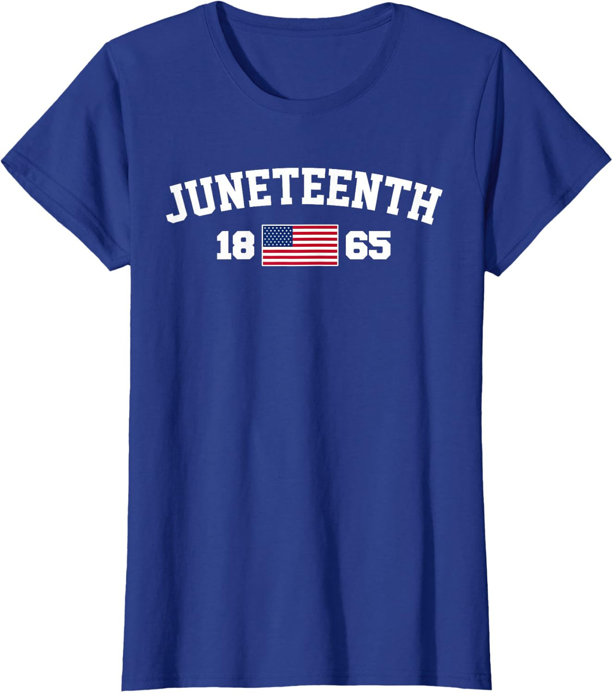Juneteenth 1865 American Flag Tee Shirt Freedom Day T-Shirt - Royal Blue