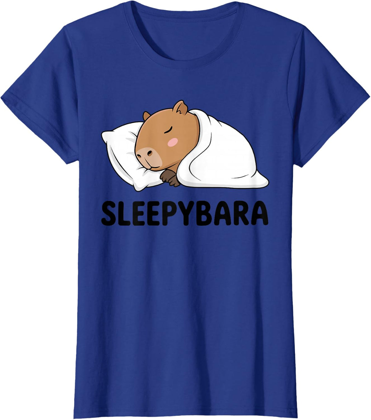 Sleepybara Capybara T-Shirt - Royal Blue