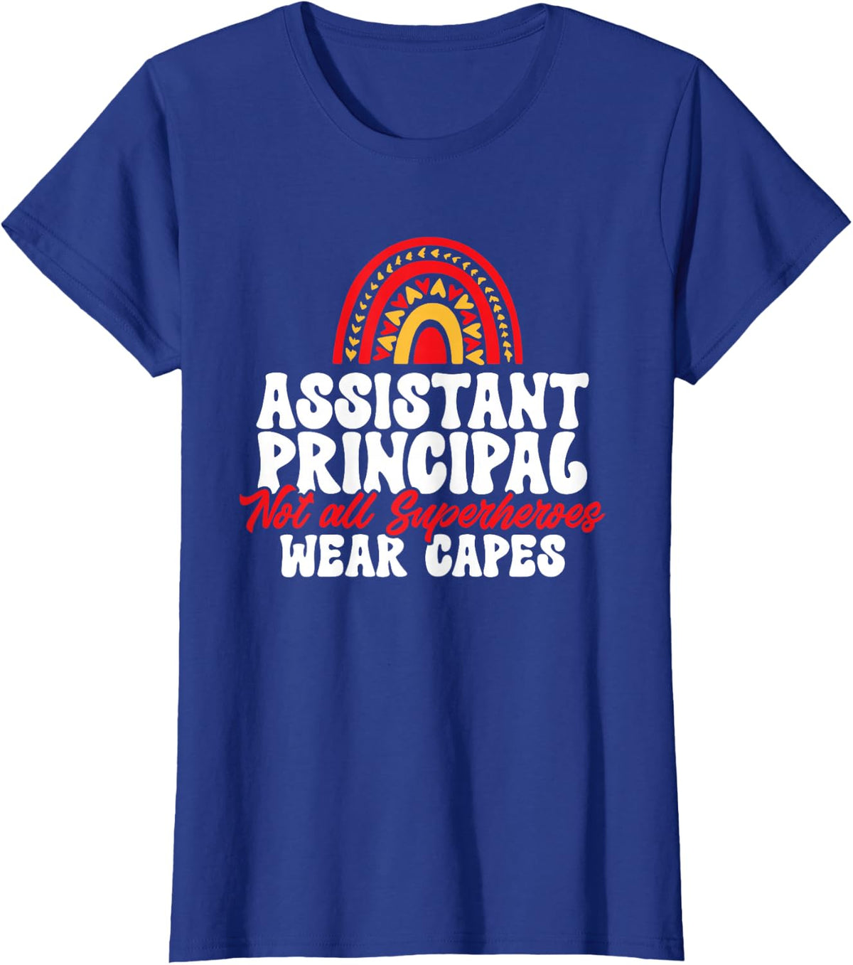 Assistant Principal School Superhero Assistant Principal T-Shirt - Royal Blue