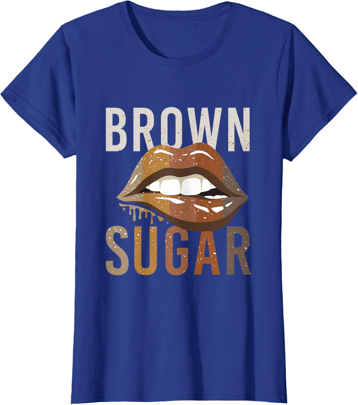T Shirts for African American Women Brown Sugar T-Shirt - Royal Blue