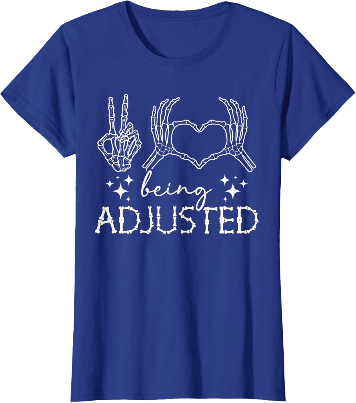 Being Adjusted Chiropractor Chiropractic Chiropractor T-Shirt - Royal Blue