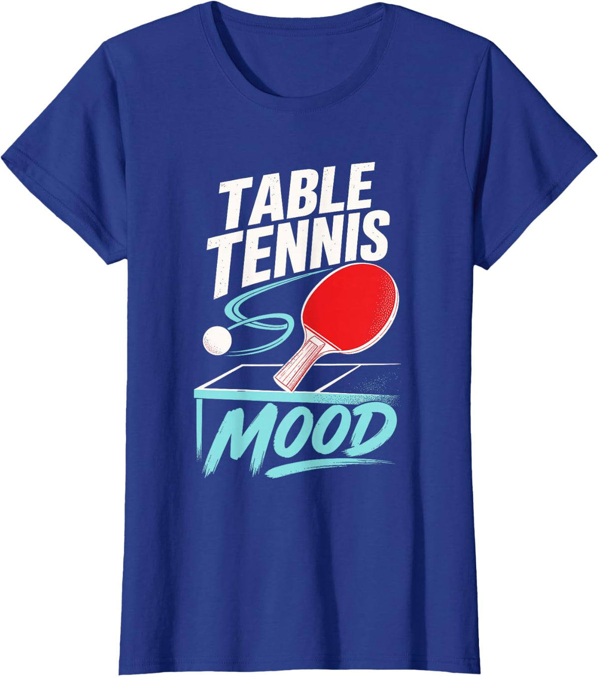 Table Tennis Mood Retro Sport T-Shirt - Royal Blue