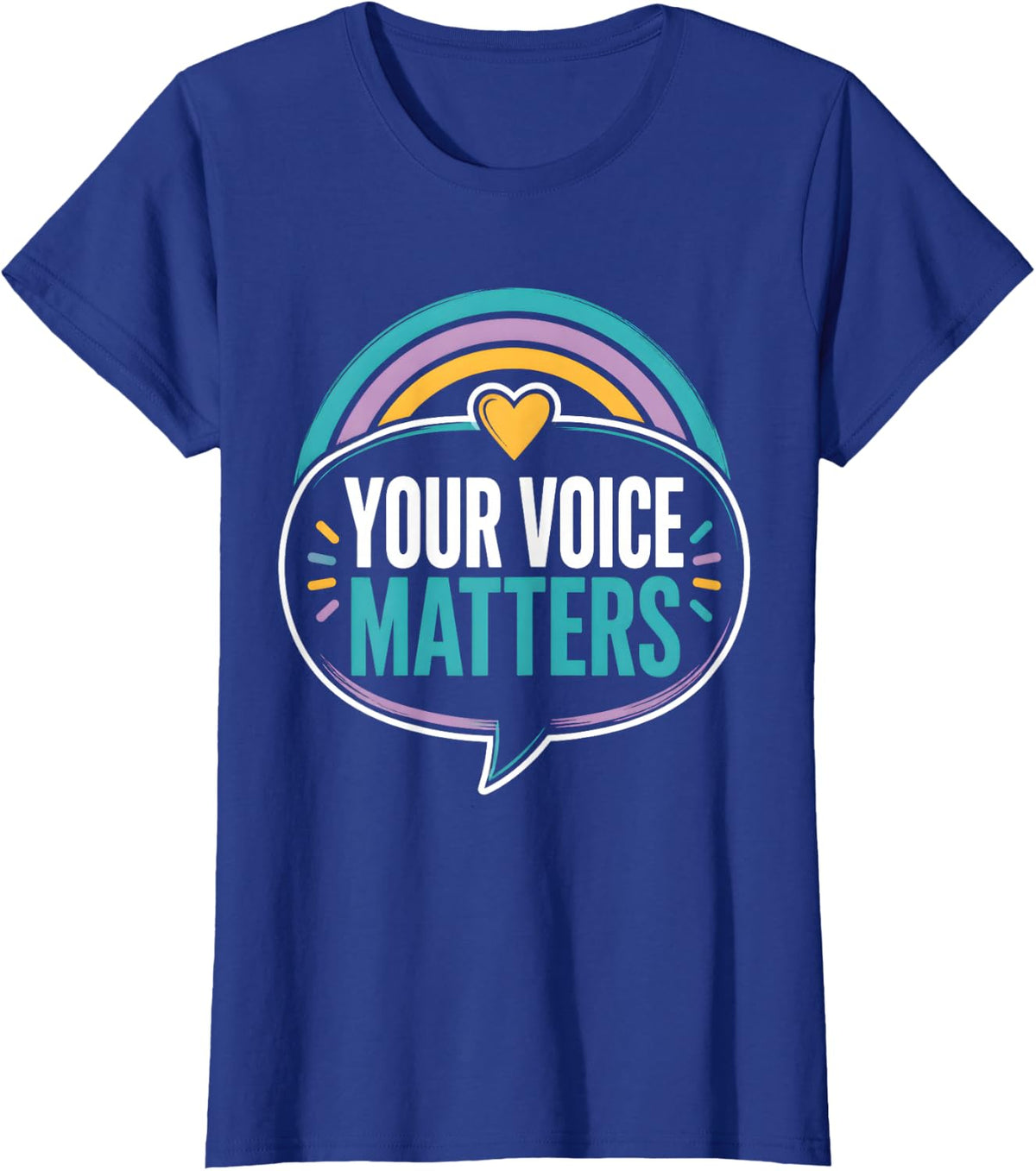 Your Voice Matters Special Education Teacher T-Shirt - Royal Blue