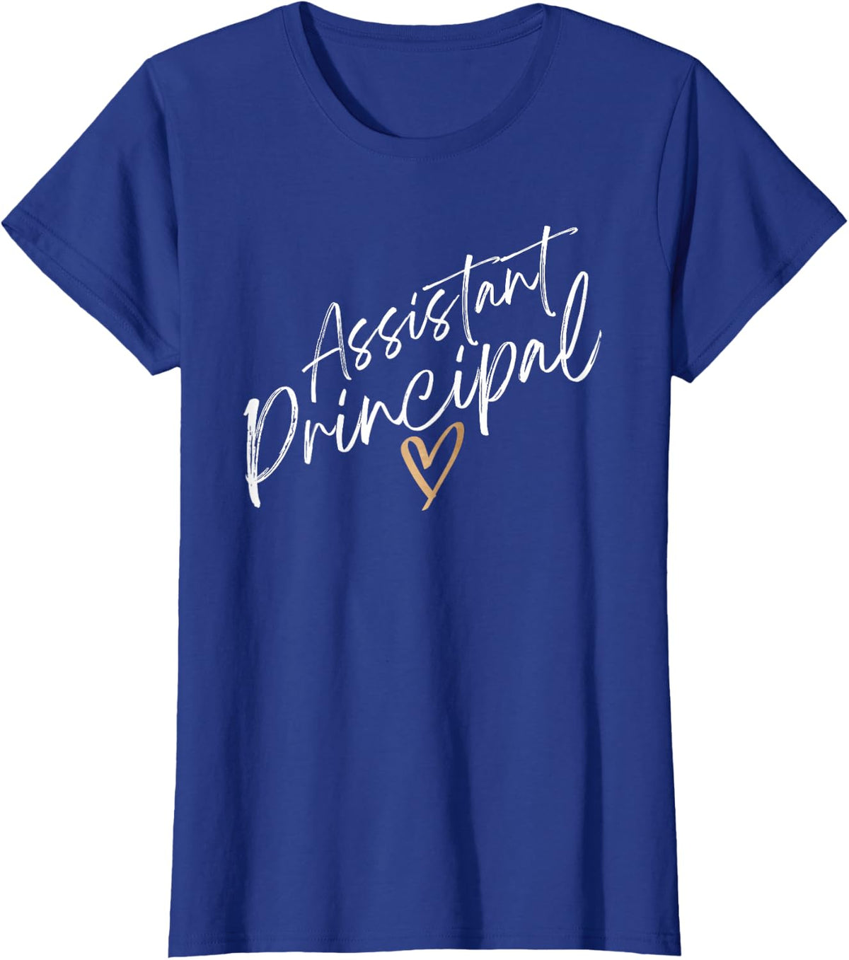 Assistant Principal Appreciation Assistant Principals Heart T-Shirt - Royal Blue