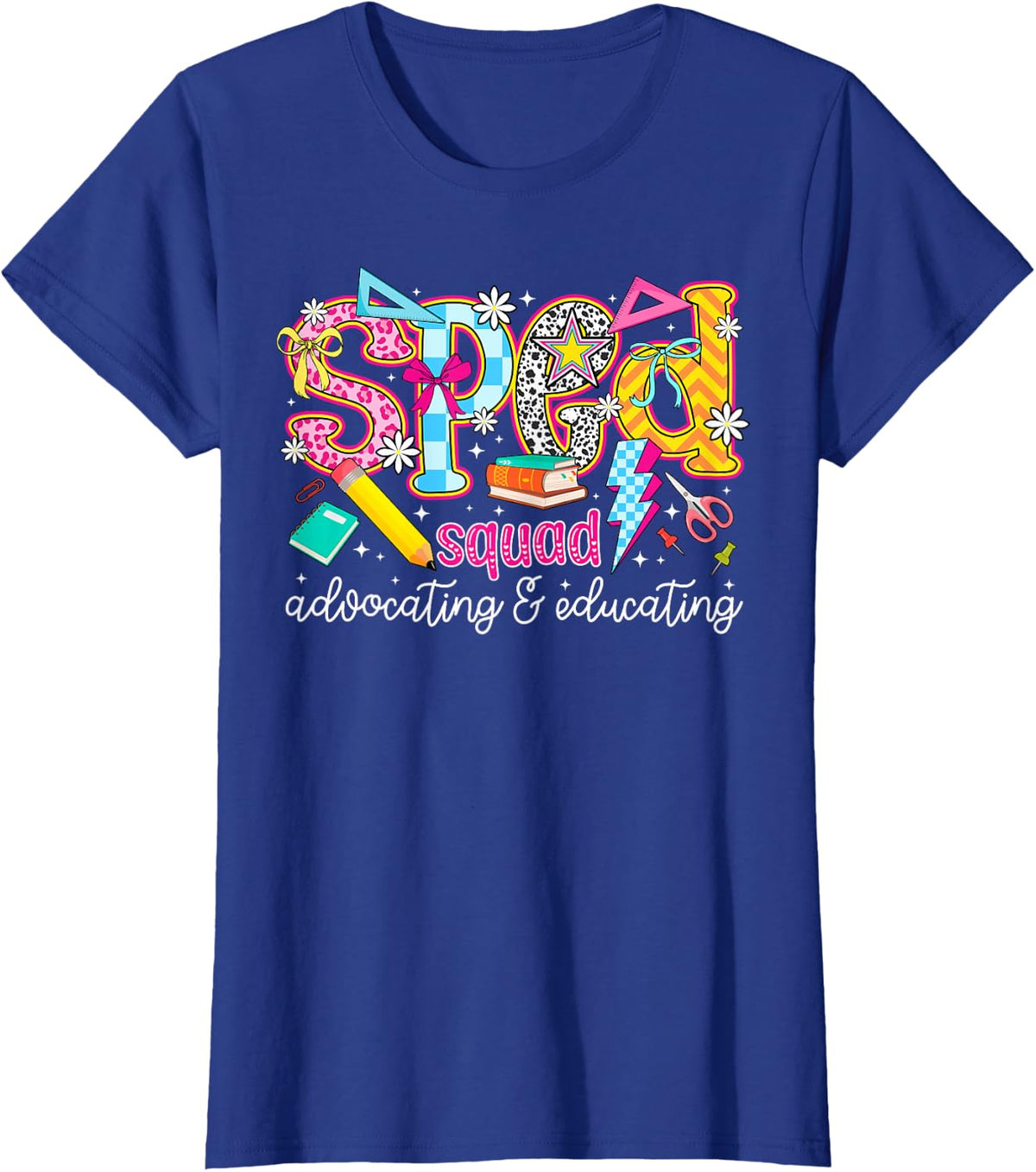 SPED Squad Teacher Tees Special Education Team T-Shirts for SPED Teacher Crew - Royal Blue