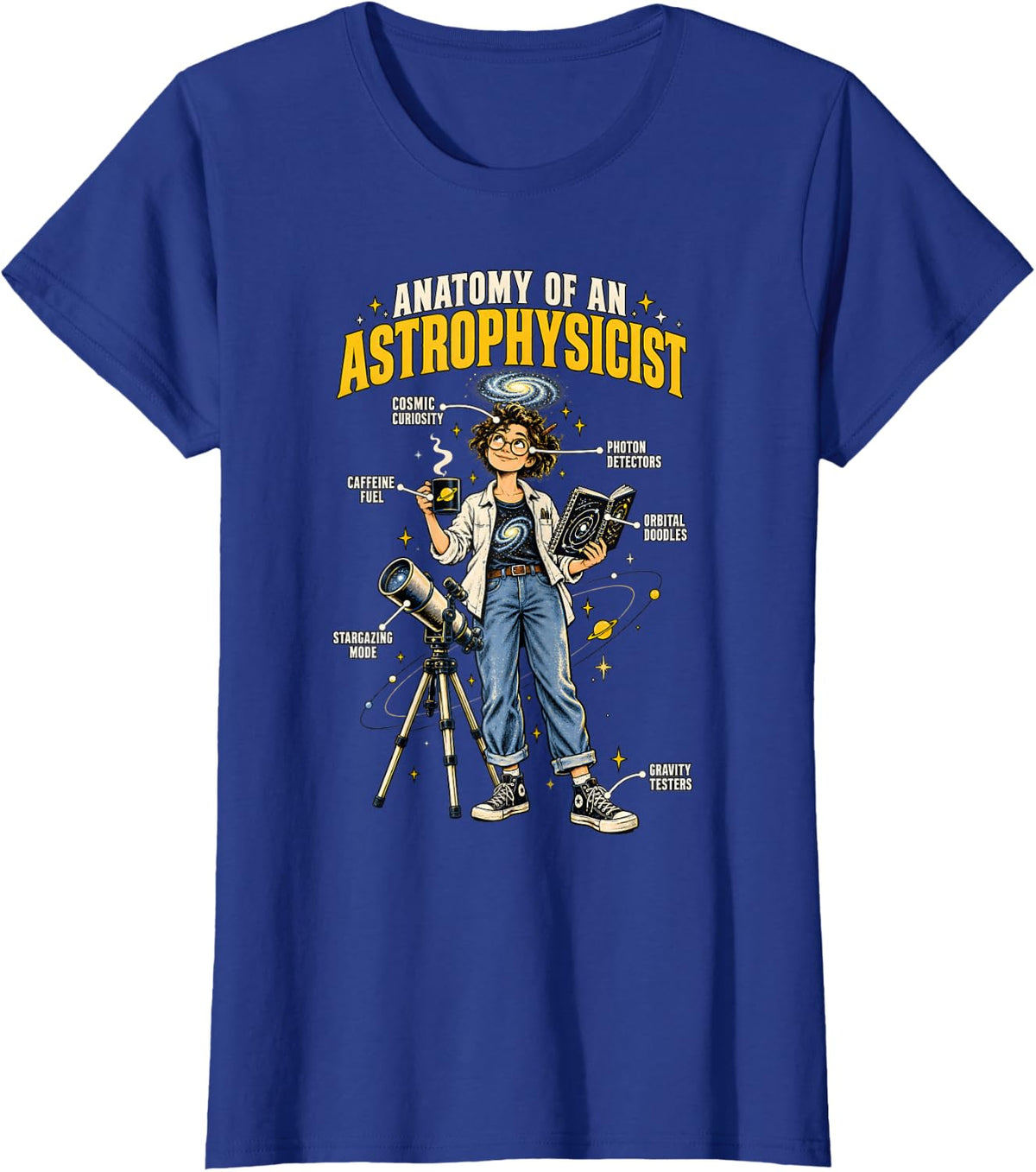 Astrophysics Anatomy of an Astrophysicist T-Shirt - Royal Blue