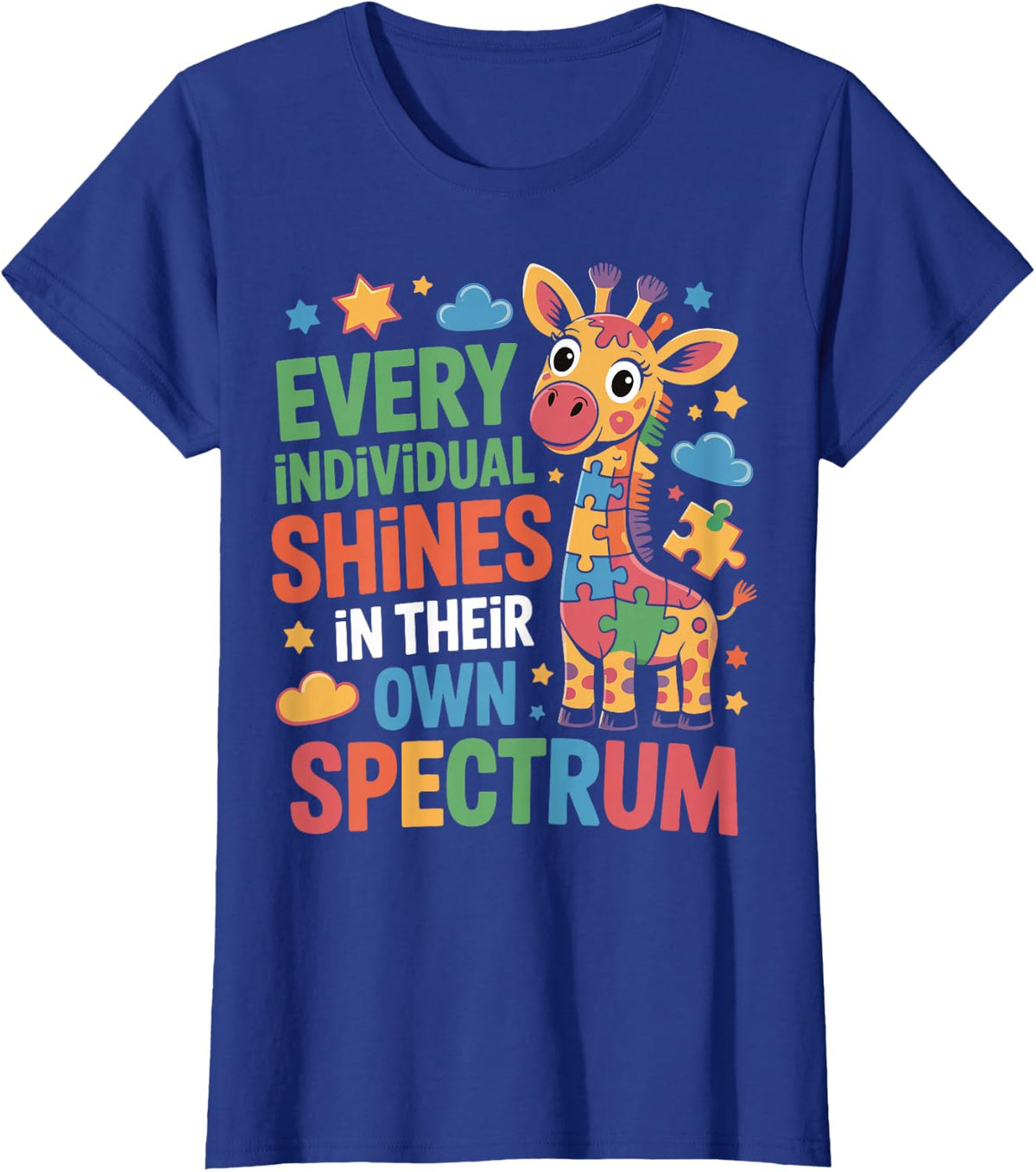 Every Individual Shines In Their Own Spectrum T-Shirt - Royal Blue