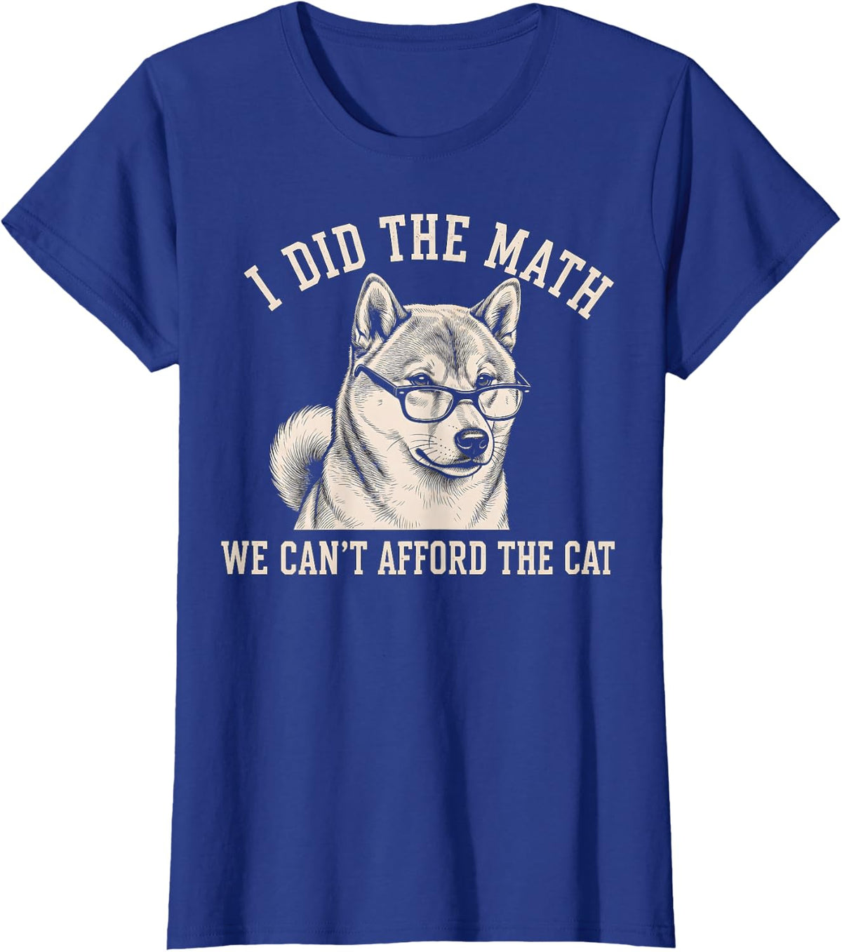 Shiba Inu Ban The Cat T-Shirt - Royal Blue