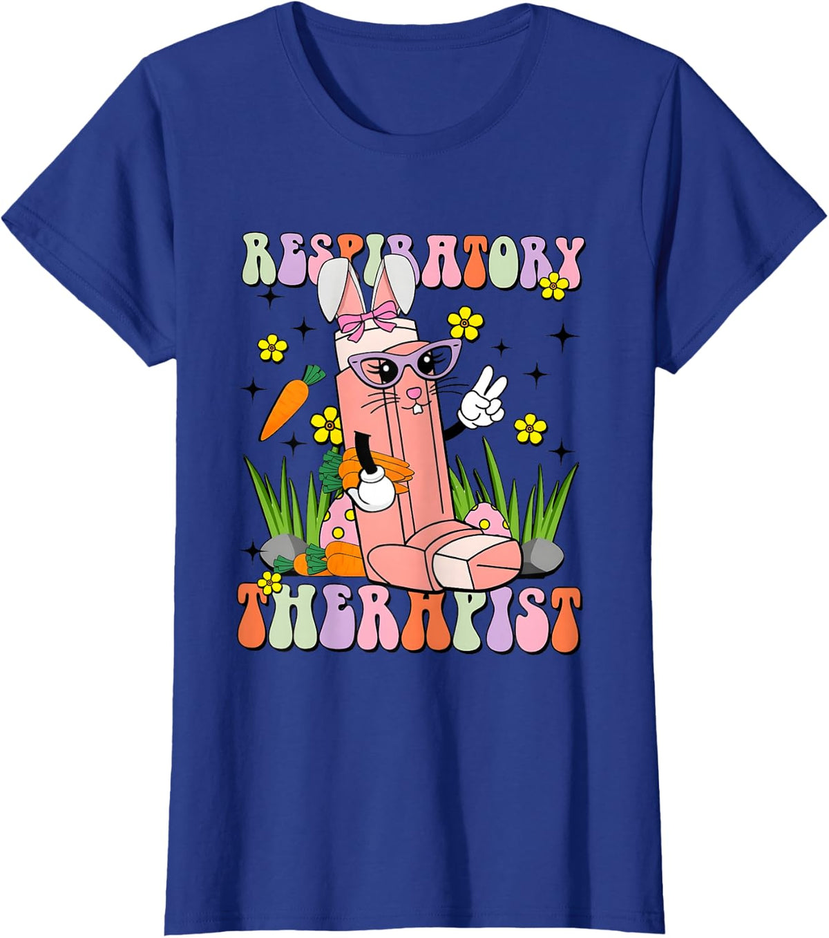 Easter Day Respiratory Therapist Easter Day Lung Squad T-Shirt - Royal Blue