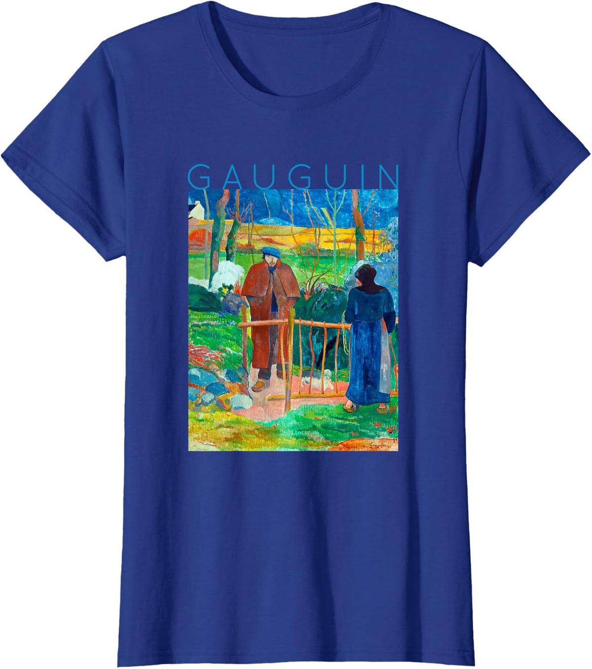 Bonjour Monsieur Gauguin T-Shirt - Royal Blue
