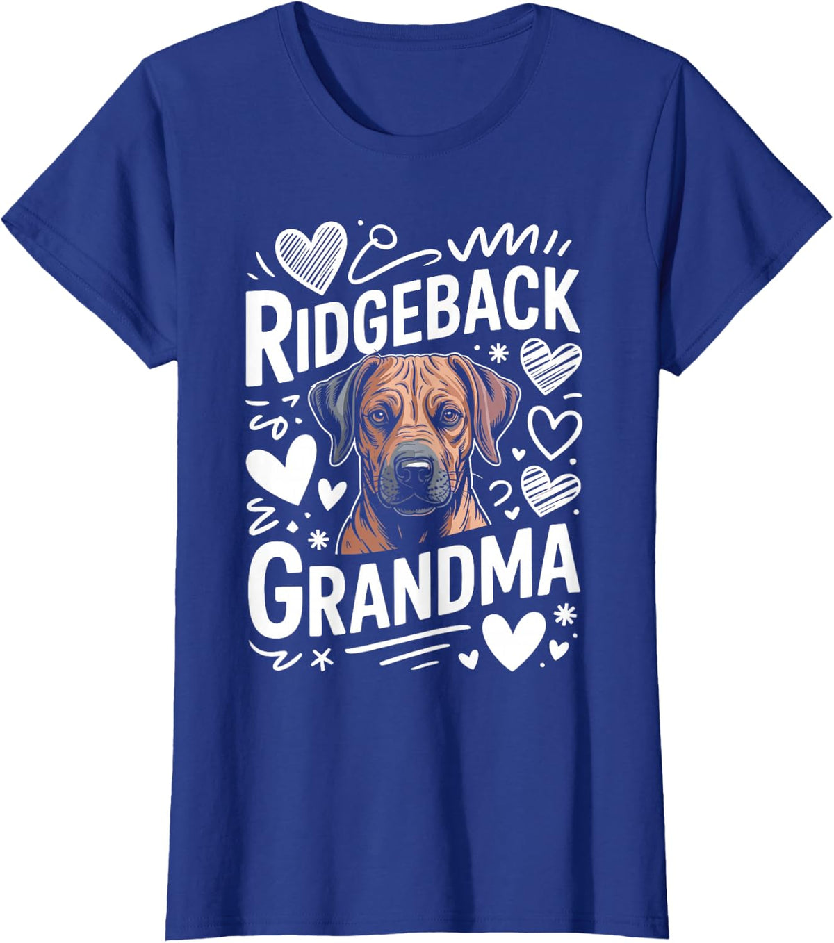 Ridgeback Grandma Rhodesian Ridgeback Grandmother T-Shirt - Royal Blue