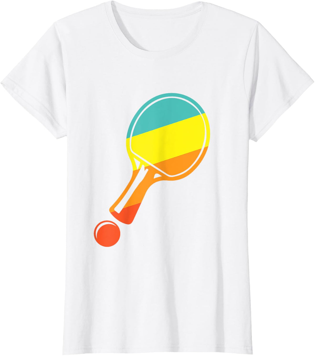 Table Tennis Retro T-Shirt - White