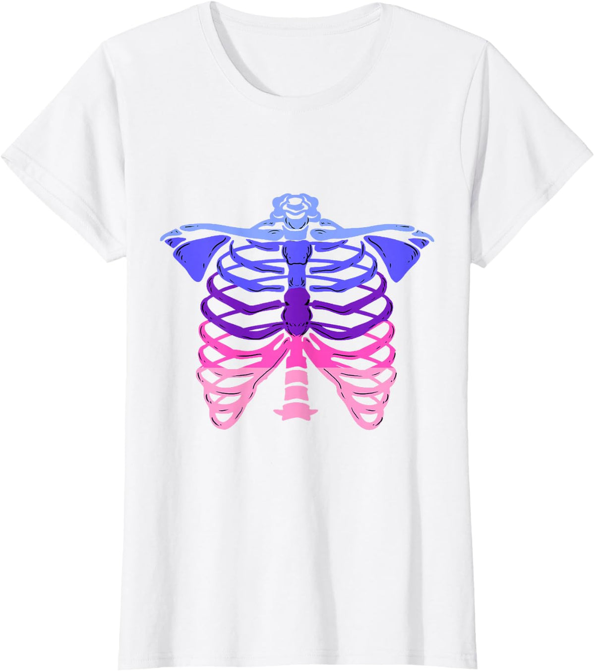 Omnisexual Ribcage Omnisexual Pride T-Shirt - White