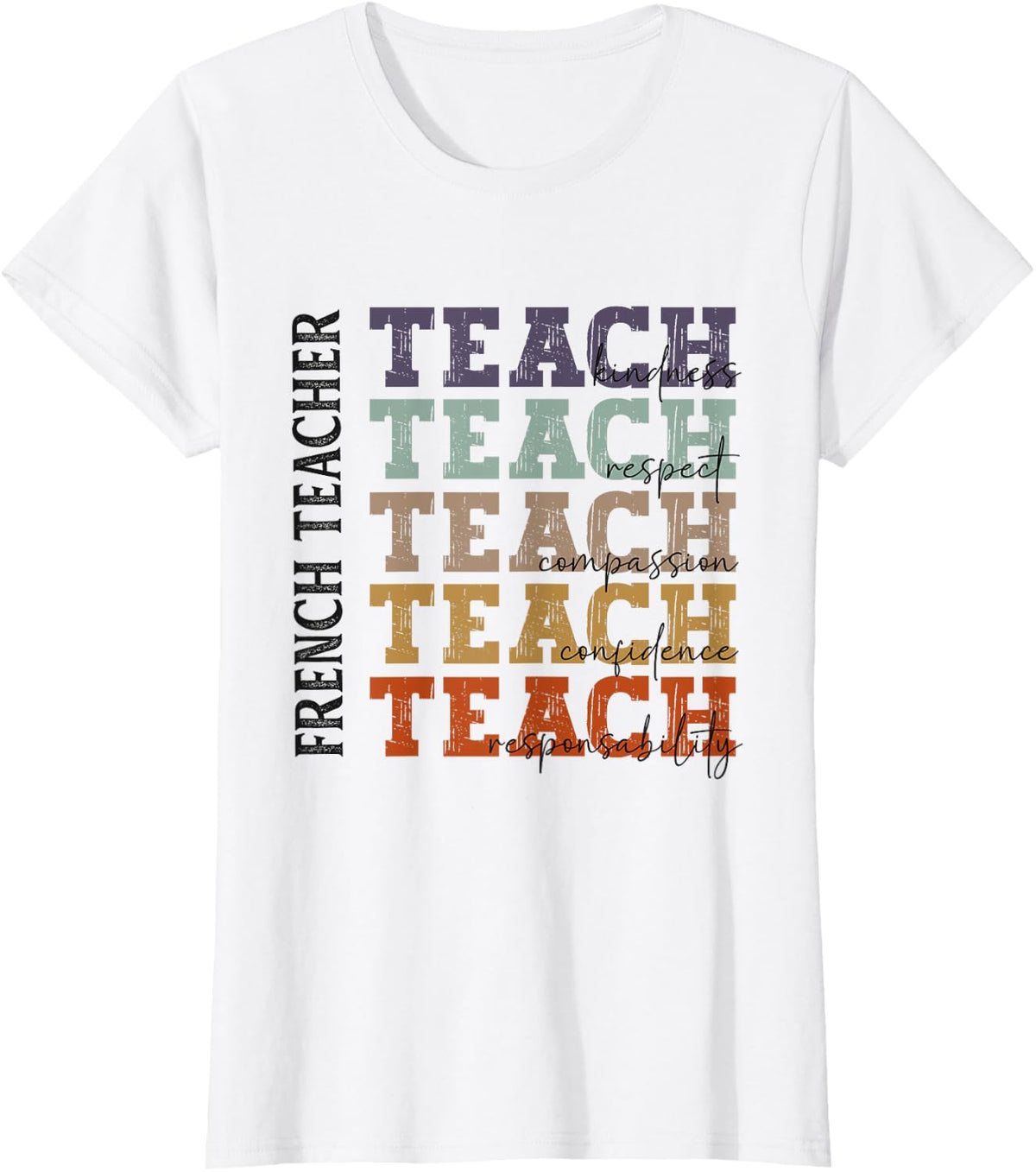 French Teacher Back To School Teach School Worker Team T-Shirt - White