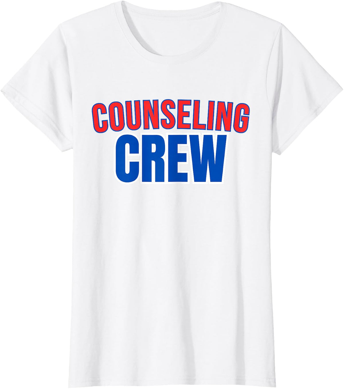 Counseling Crew School Counselor Varsity T-Shirt - White