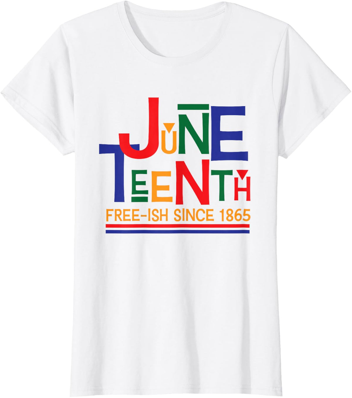 Juneteenth Celebration Free-ish 1865 Retro T-Shirt - White