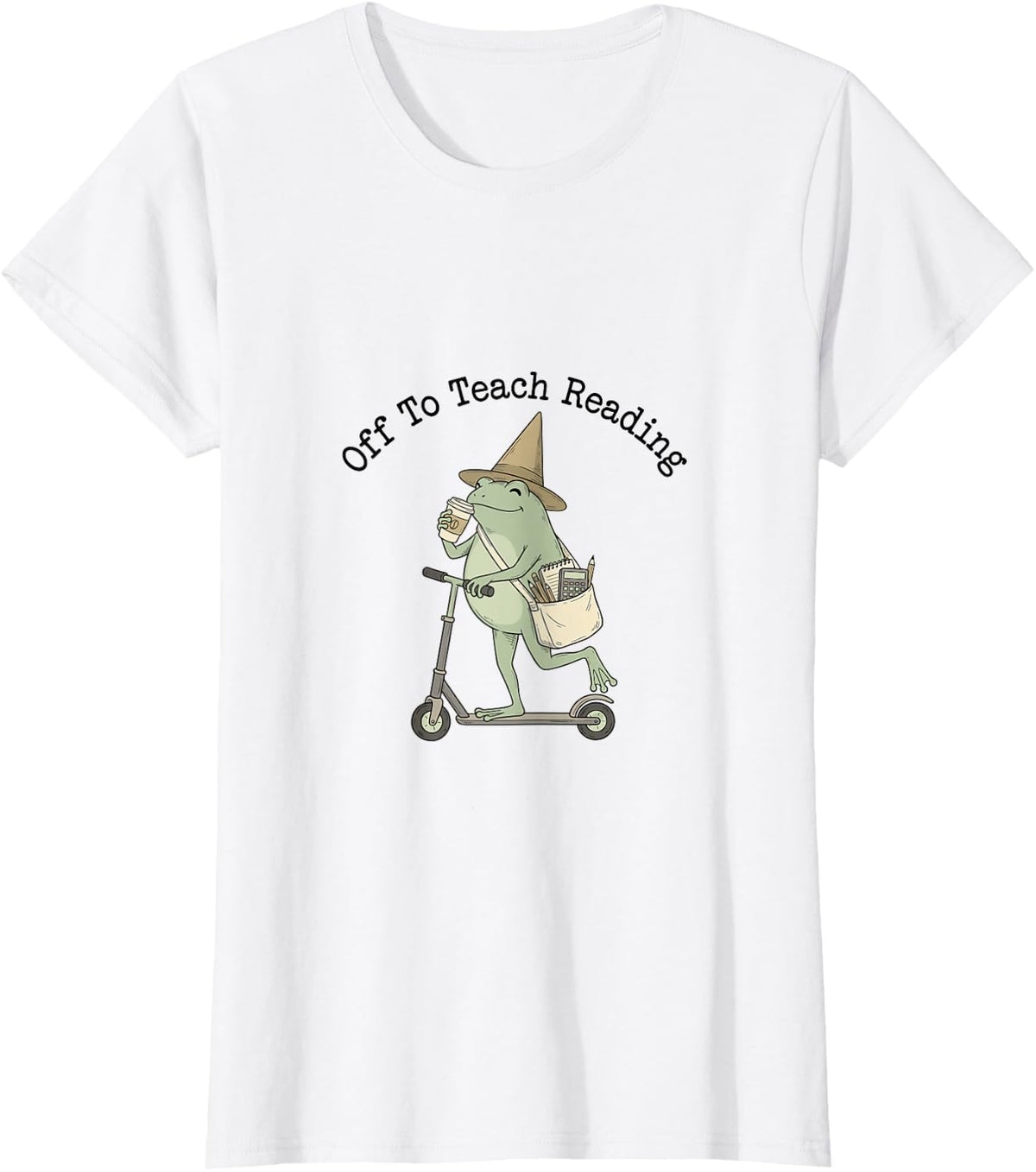 Off to Teach Reading Back to School Teacher T-Shirt - White