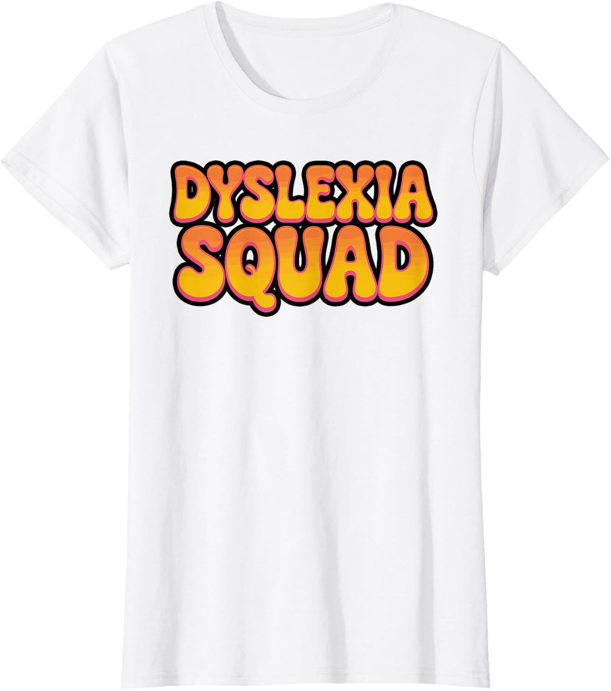 Dyslexia Squad Rainbow Awareness T-Shirt - White