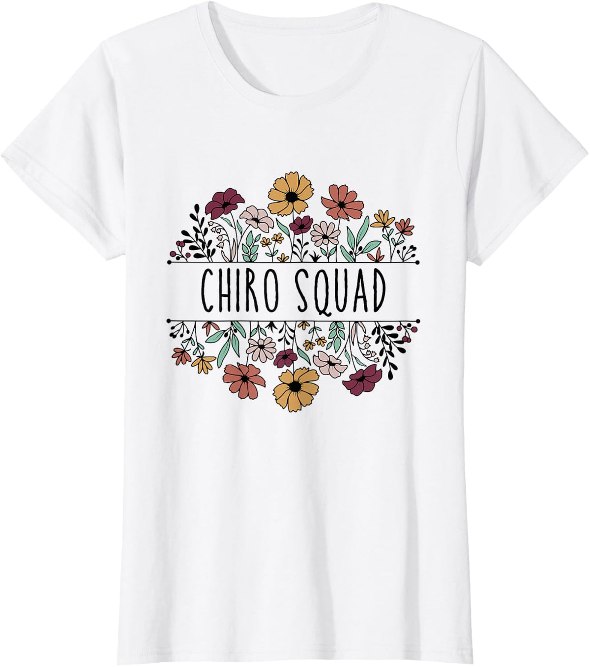 Chiro Squad Chiropractor Squad Assistant Office Chiropractic T-Shirt - White