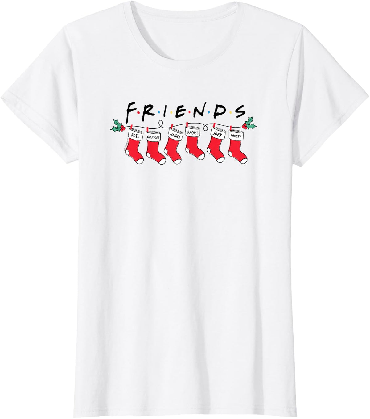 Friends Stockings T-Shirt - White