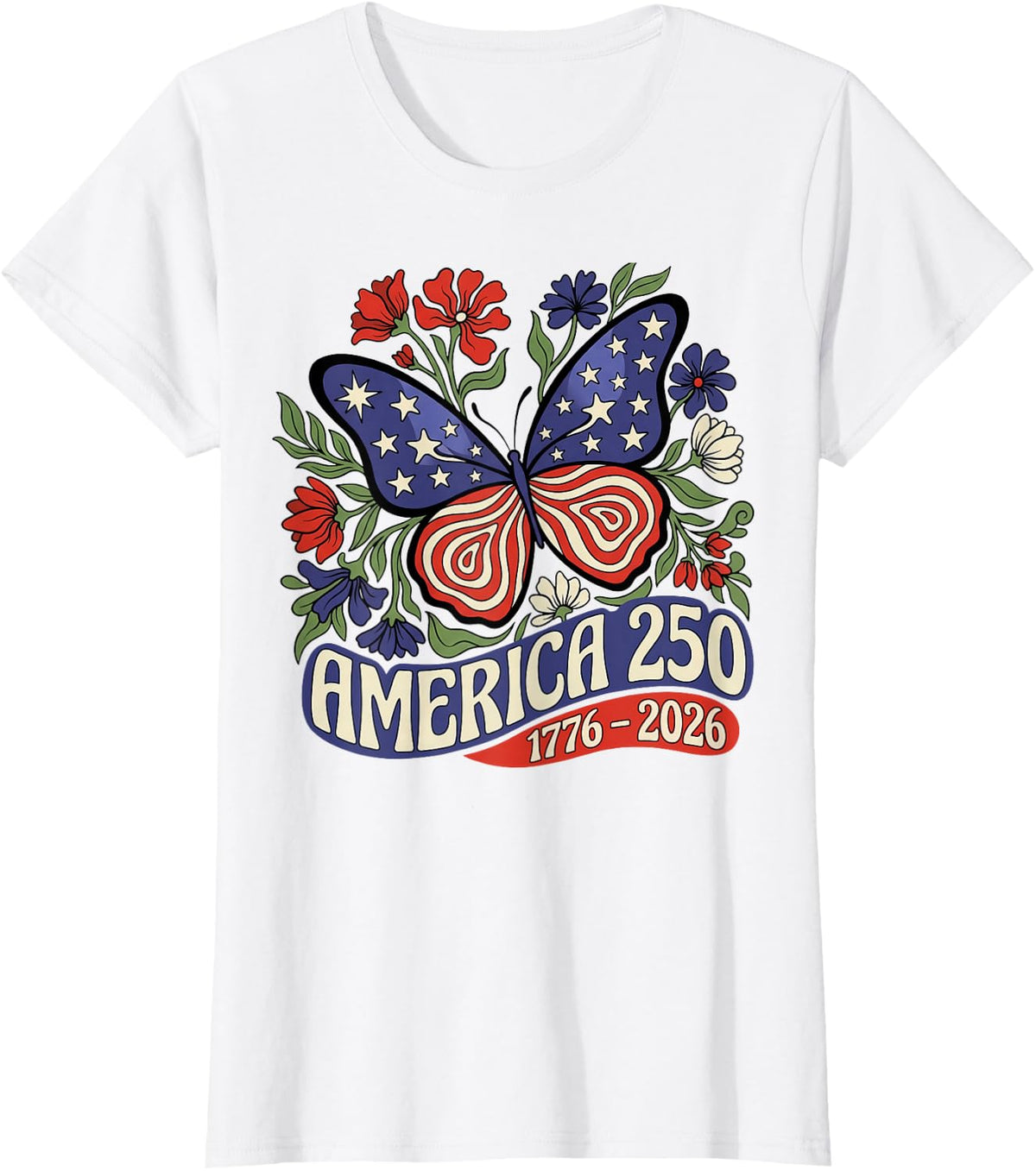 250th Anniversary USA Shirt Patriotic Freedom 4th of July Tees T Shirts for Men and Women - White