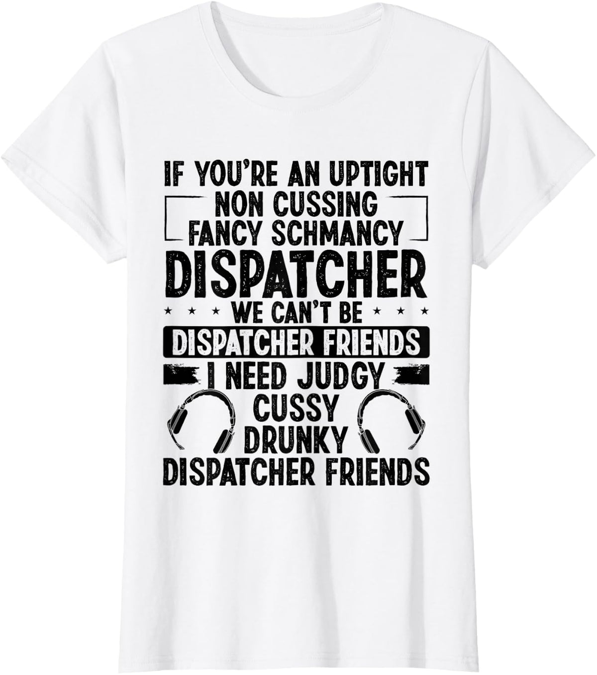 911 Dispatch Mom Thin Gold Line Dispatch Operator T-Shirt - White