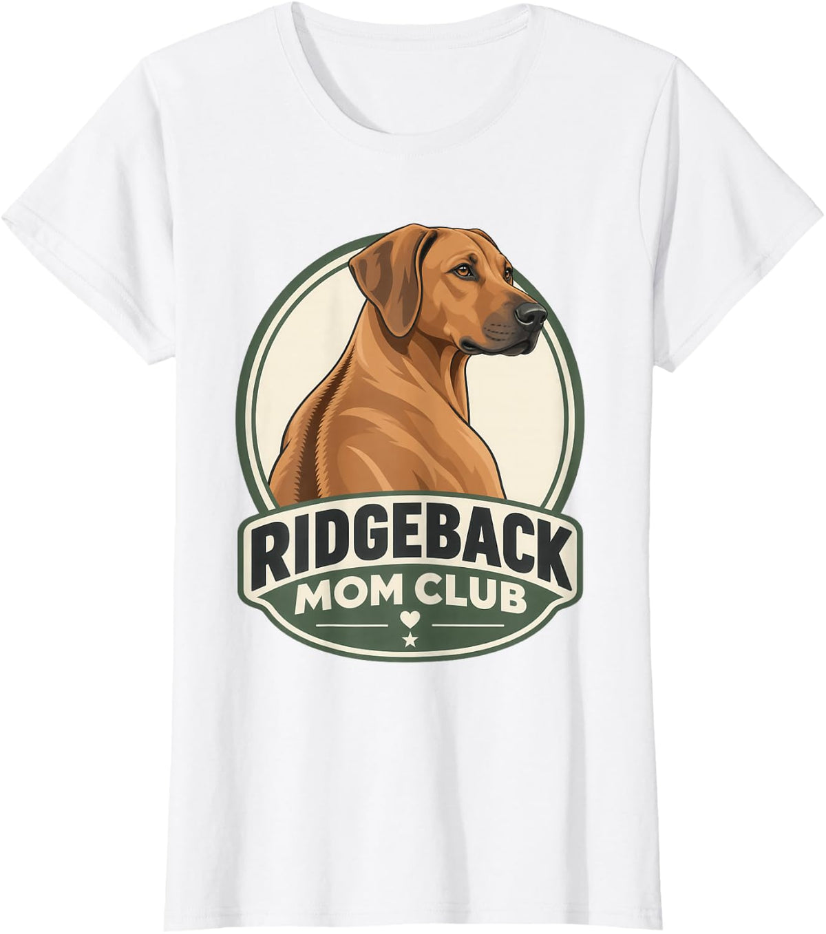 Rhodesian Ridgeback Dog Mom T-Shirt - White