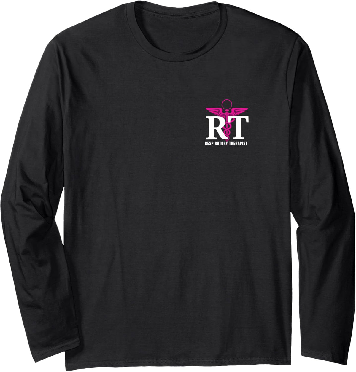 Respiratory Therapist Design Long Sleeve T-Shirt - Adult Unisex Black