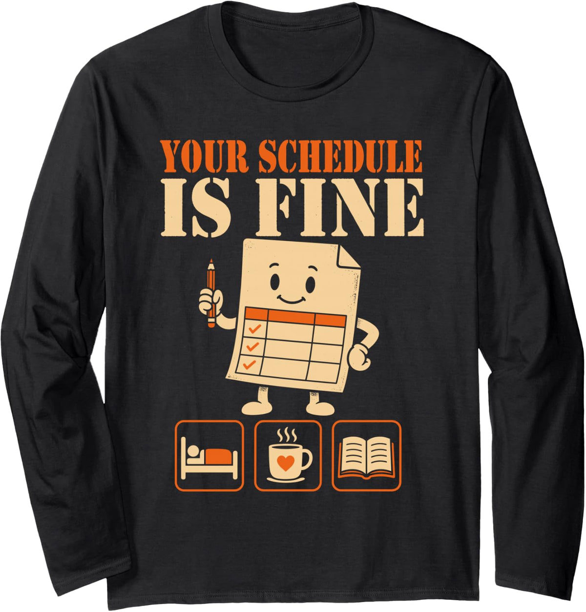 School Counselor Long Sleeve T-Shirt - Adult Unisex Black