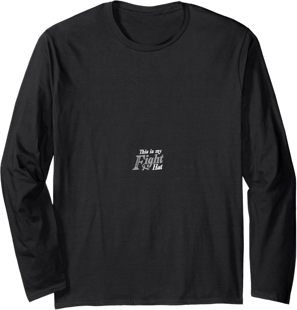 Parkinsons Warrior Long Sleeve T-Shirt - Adult Unisex Black