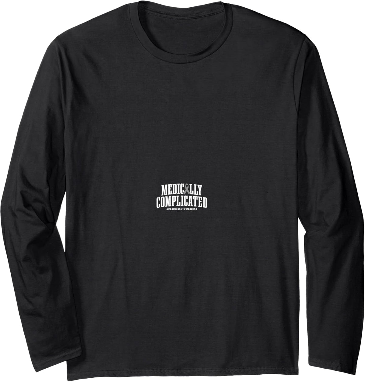 Funny Parkinson Warrior Long Sleeve T-Shirt - Adult Unisex Black