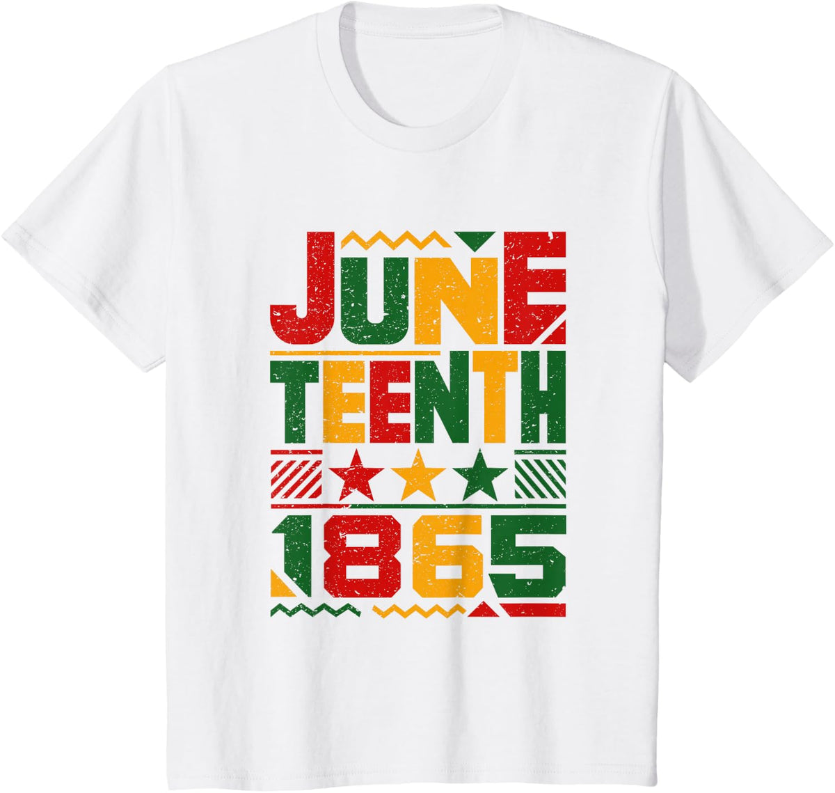 Juneteenth 1865 Retro African American Black History Pride T-Shirt - White