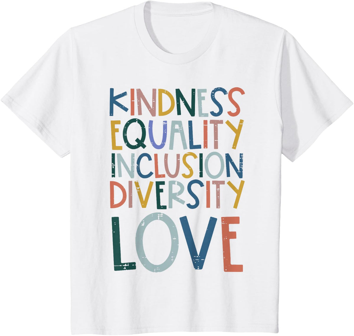 Teacher Kindness Equality Inclusion Love Sped Women Men T-Shirt - White