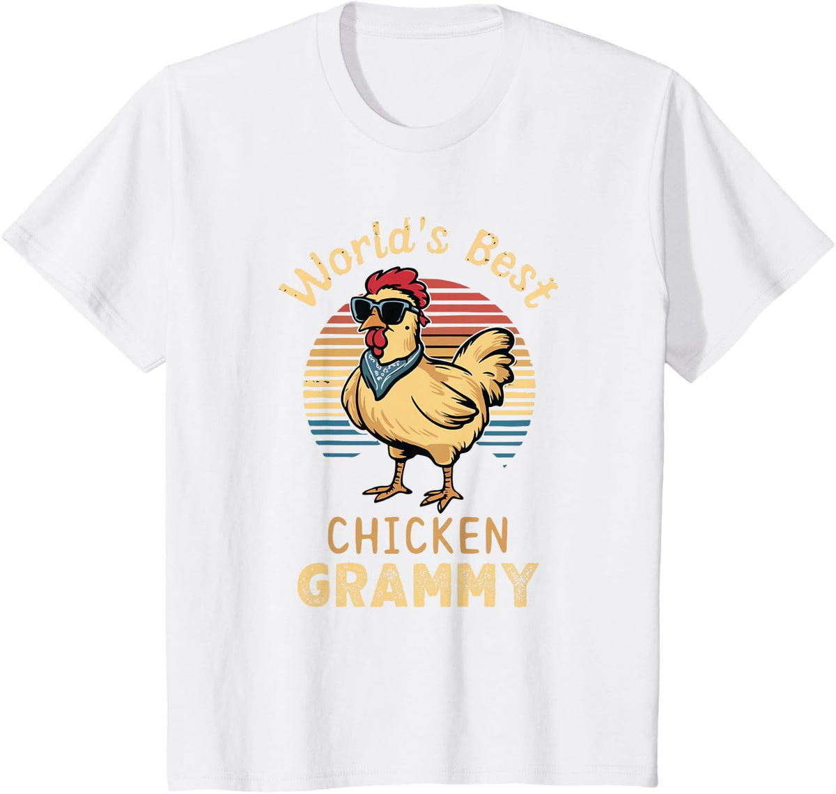 World's Best Chicken Grammy Hen Farmer Lover T-Shirt - White