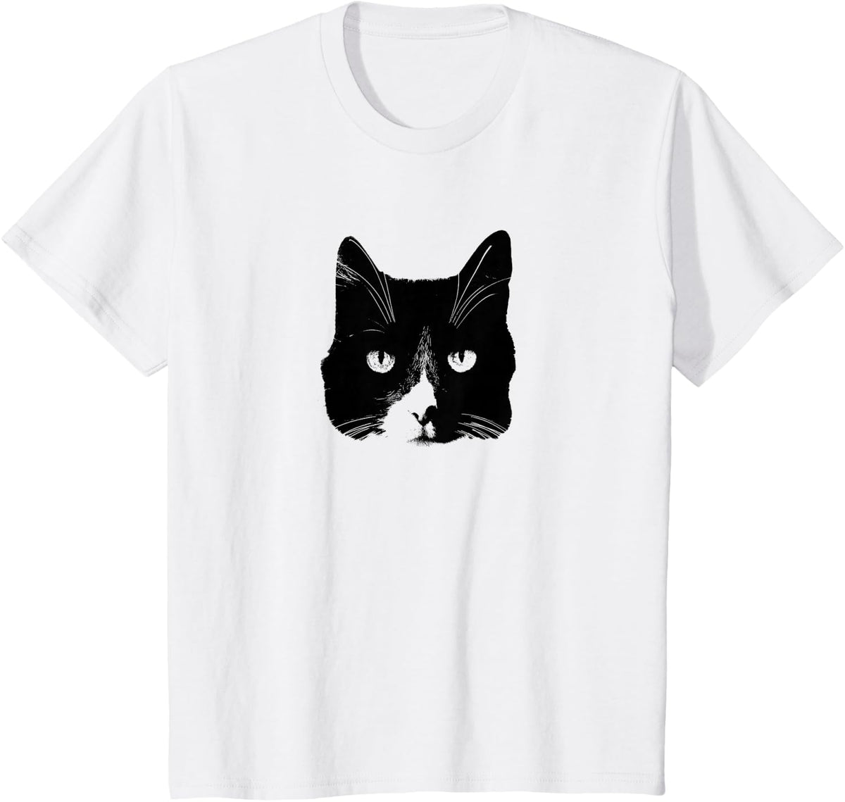 Tuxedo Cat T-Shirt - White