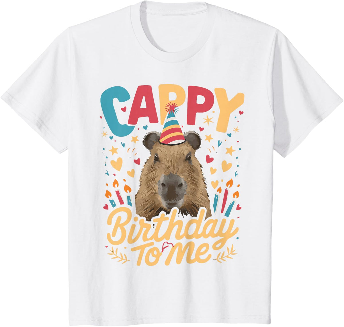 Cappy Birthday To Me Capy Birthday T-Shirt - White