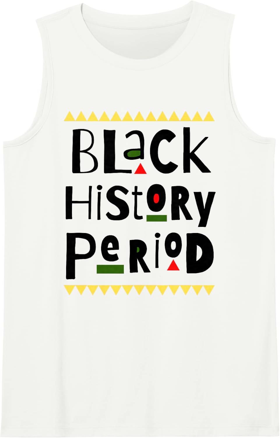 Black History Period Unapologetically Black. Black Pride Sleeveless Tank Top - White