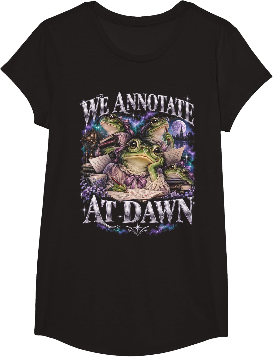 Frog T-Shirt - Girls Black