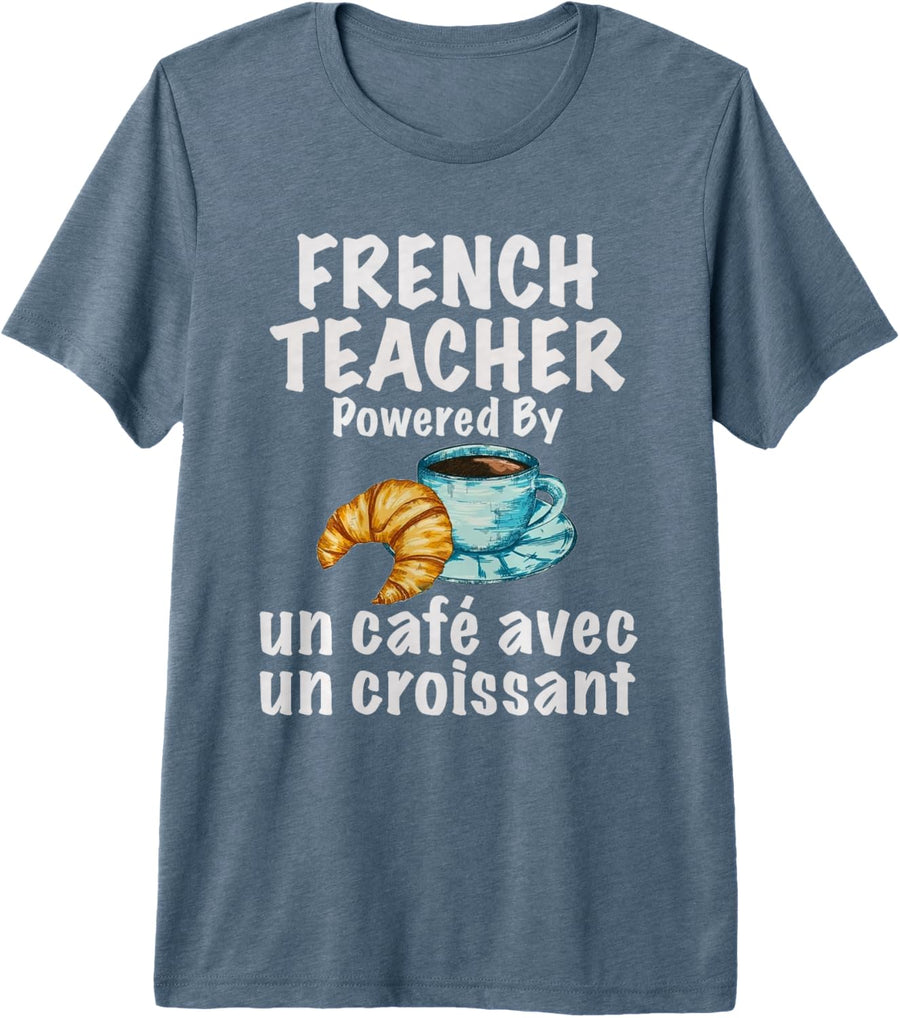 Best French Teacher T-Shirt Premium Tri-blend T-Shirt - Slate Grey