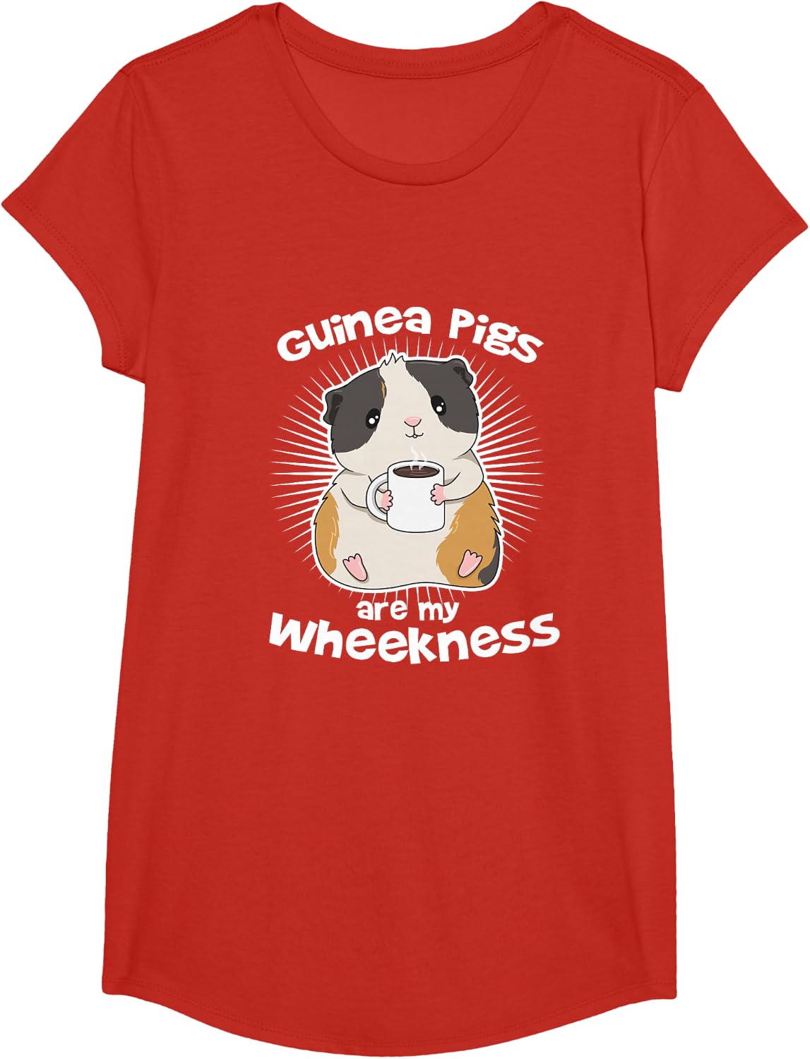 Guinea Pig Quote for a Fluff Lover T-Shirt - Girls Red
