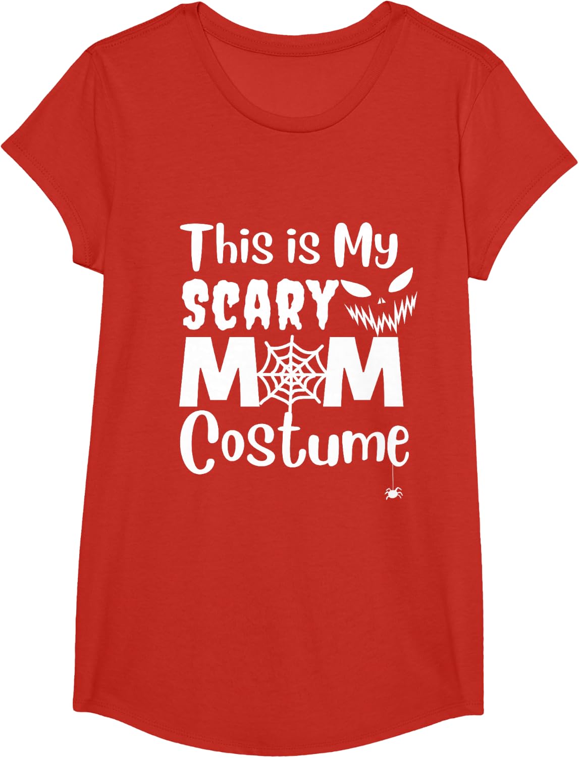 This is My Scary Mom Costume, Funny Mom Halloween Party T-Shirt - Girls Red
