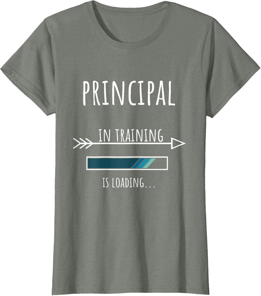 Work School Gift Training Principal T-Shirt - Olive Heather