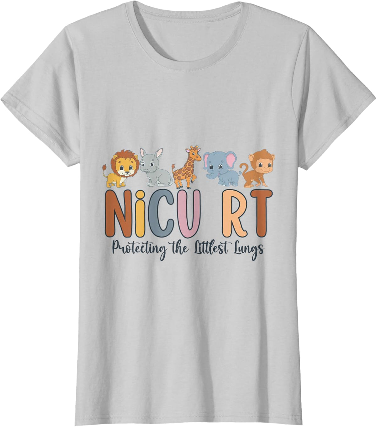 NICU RT Nicu Respiratory Therapist , Nicu Rt Respiratory The T-Shirt - Silver Grey