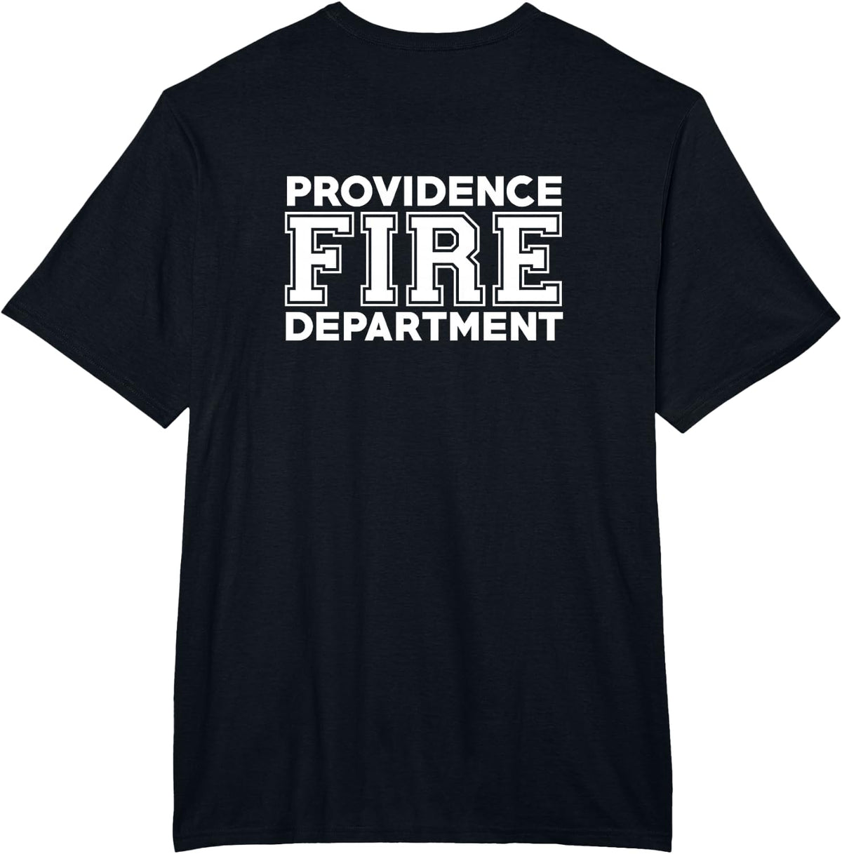 Providence Fire Rescue Rhode Island Firefighter Uniform Duty T-Shirt - Black