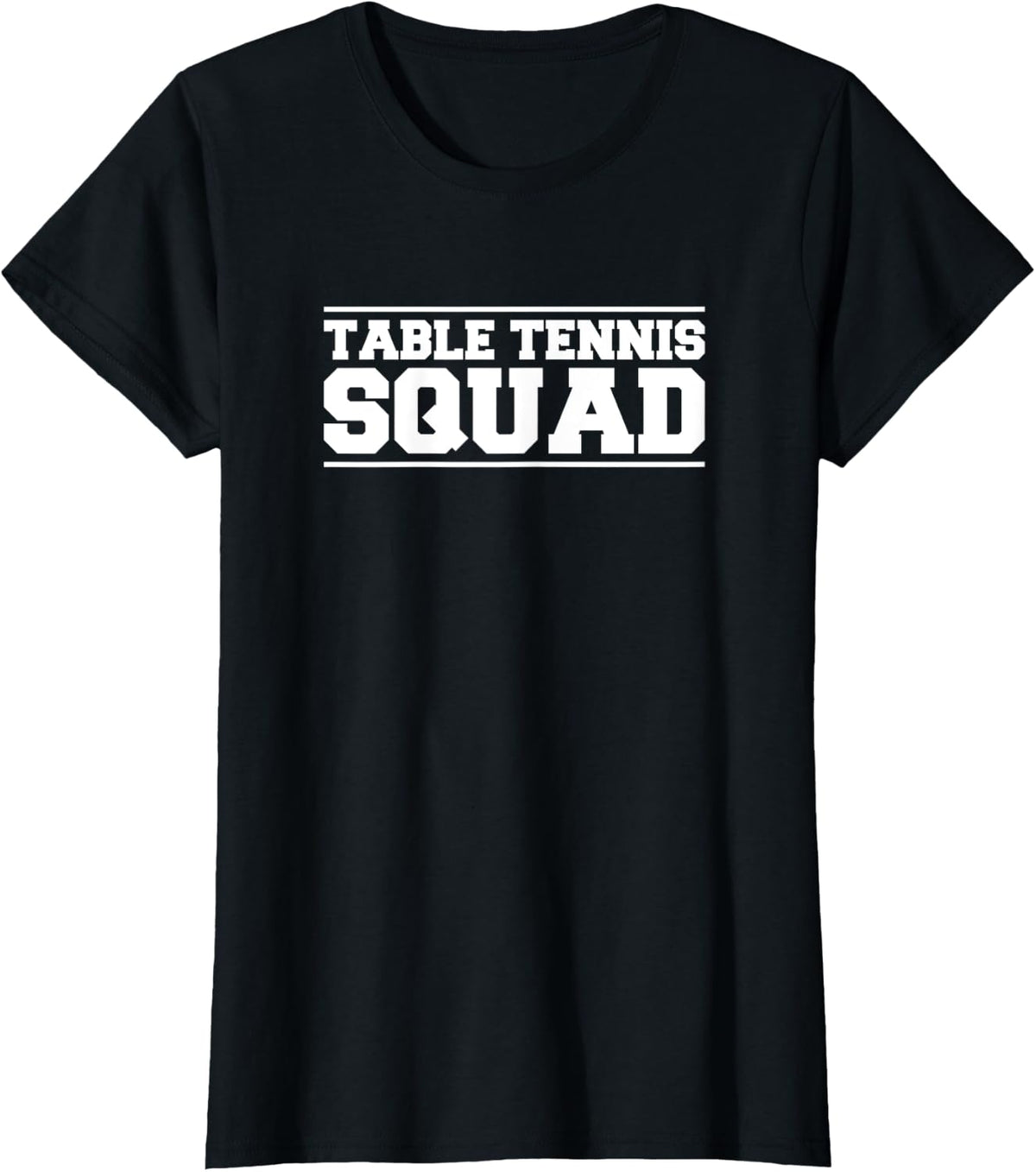Ping Pong Table Tennis Squad Table Tennis T-Shirt - Black